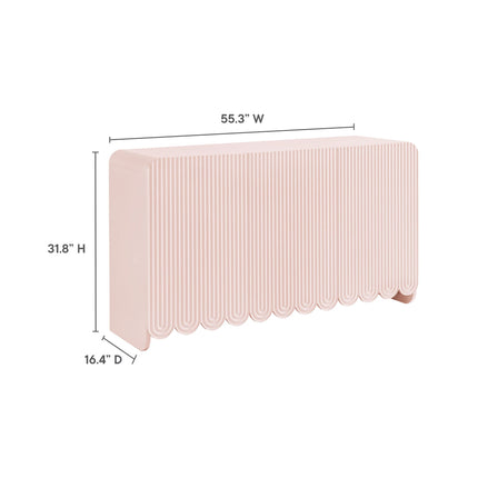 Modway EEI-7241 Dahlia Fluted and Scalloped Sideboard Storage Cabinet Modway