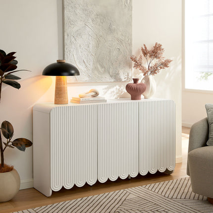 Modway EEI-7241 Dahlia Fluted and Scalloped Sideboard Storage Cabinet Modway