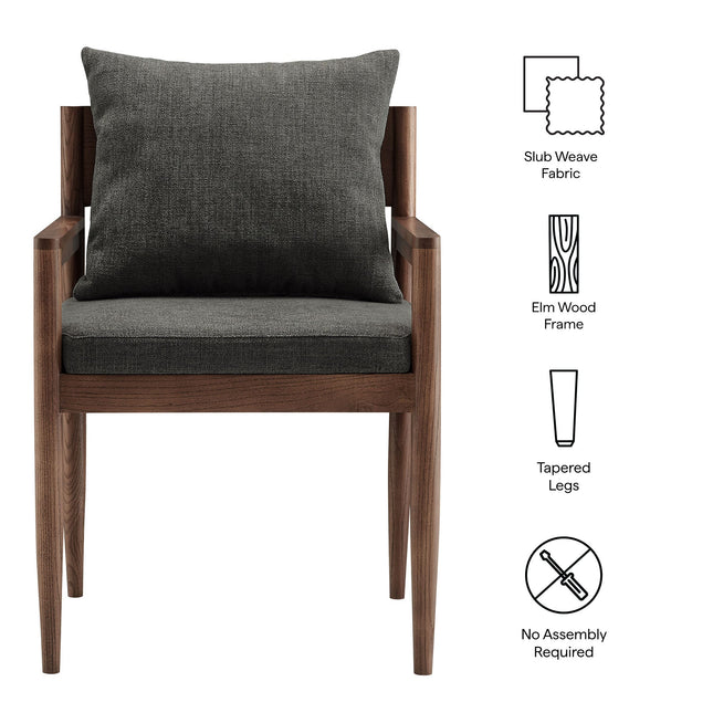 Modway EEI-7243 Remington Wood Dining Armchair Modway