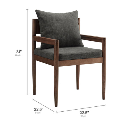 Modway EEI-7243 Remington Wood Dining Armchair Modway
