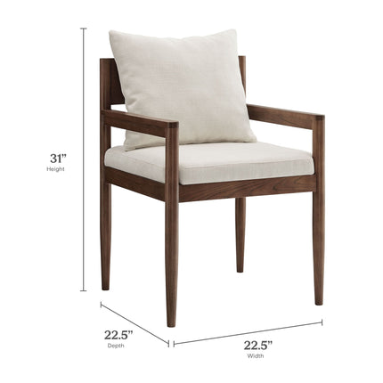 Modway EEI-7243 Remington Wood Dining Armchair Modway