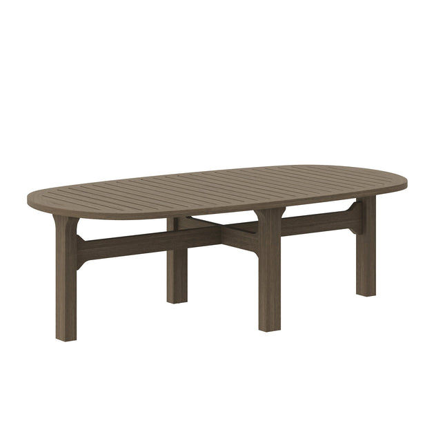 Modway EEI-7246 Saratoga Oval Outdoor Patio Teak Wood Coffee Table Modway