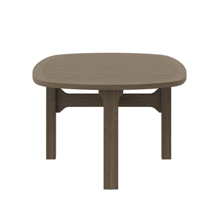 Modway EEI-7246 Saratoga Oval Outdoor Patio Teak Wood Coffee Table Modway
