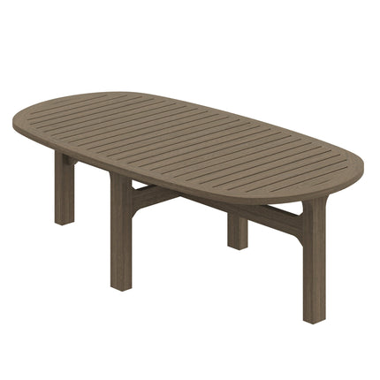 Modway EEI-7246 Saratoga Oval Outdoor Patio Teak Wood Coffee Table Modway