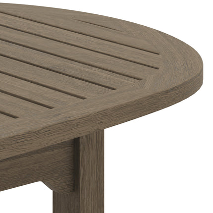 Modway EEI-7246 Saratoga Oval Outdoor Patio Teak Wood Coffee Table Modway