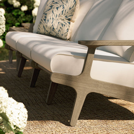 Modway EEI-7249 Saratoga Outdoor Patio Teak Sofa Modway