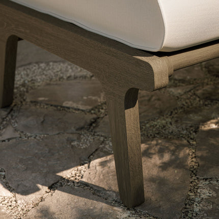 Modway EEI-7250 Saratoga Outdoor Patio Teak Ottoman Modway