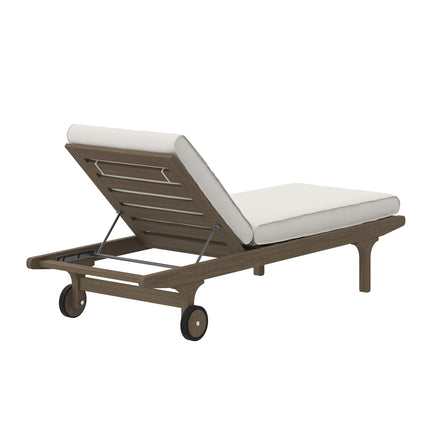Modway EEI-7251 Saratoga Outdoor Patio Teak Chaise Lounge Chair Modway