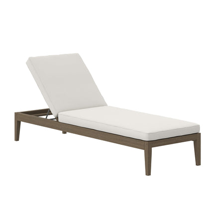 Modway EEI-7256 Northlake Outdoor Patio Teak Chaise Lounge Modway