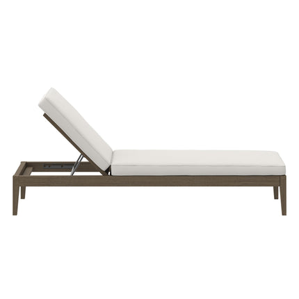 Modway EEI-7256 Northlake Outdoor Patio Teak Chaise Lounge Modway