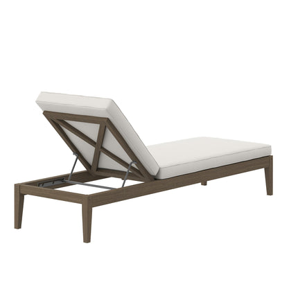 Modway EEI-7256 Northlake Outdoor Patio Teak Chaise Lounge Modway