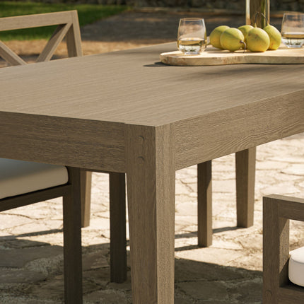 Modway EEI-7257 Northlake 83" Rectangular Outdoor Patio Teak Dining Table Modway