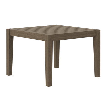 Modway EEI-7258 Northlake Square Outdoor Patio Teak Side Table Modway