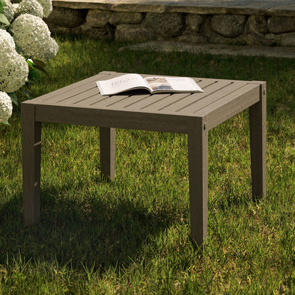 Modway EEI-7258 Northlake Square Outdoor Patio Teak Side Table Modway