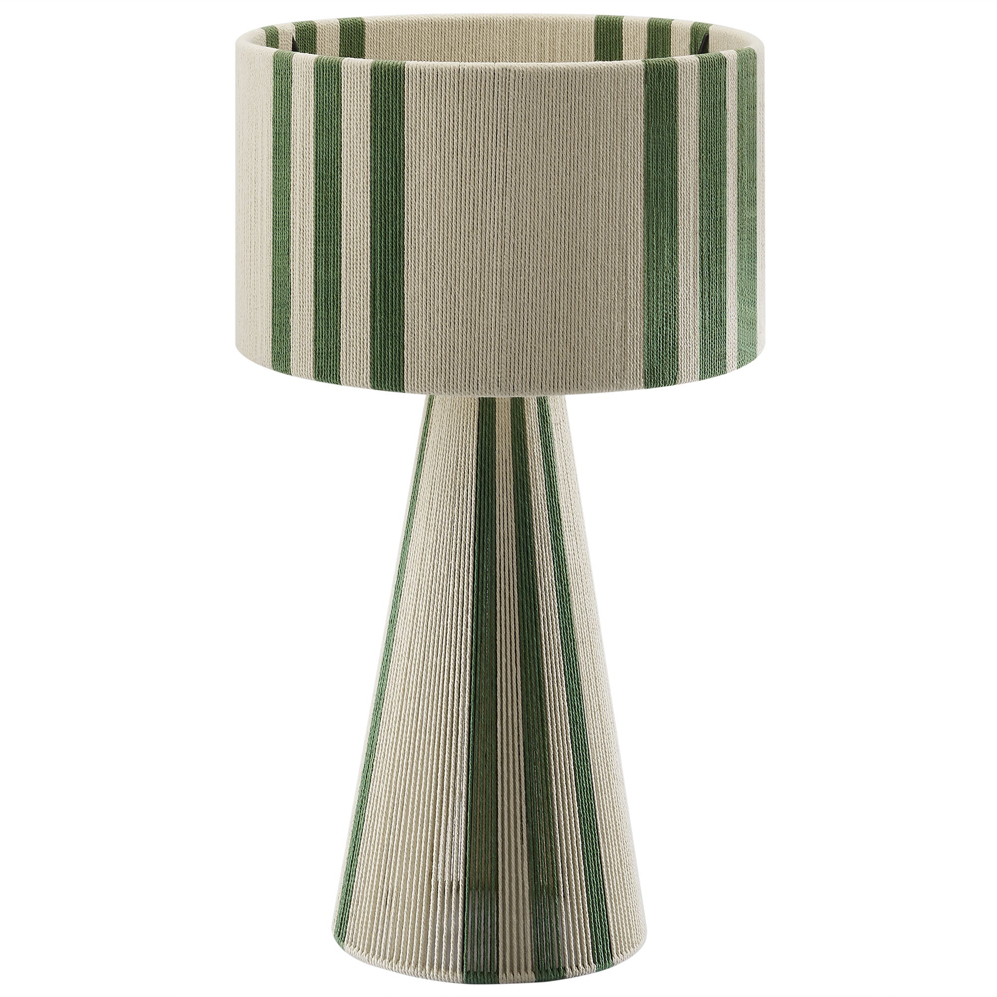 Modway EEI-7262 Gia Handwoven Cotton Thread Striped or Plain Table Lamp