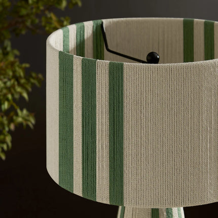 Modway EEI-7262 Gia Handwoven Cotton Thread Striped or Plain Table Lamp Modway