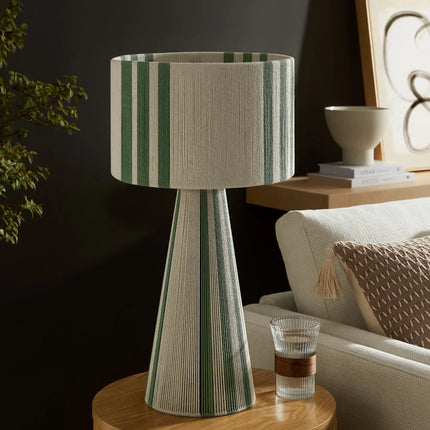 Modway EEI-7262 Gia Handwoven Cotton Thread Striped or Plain Table Lamp Modway