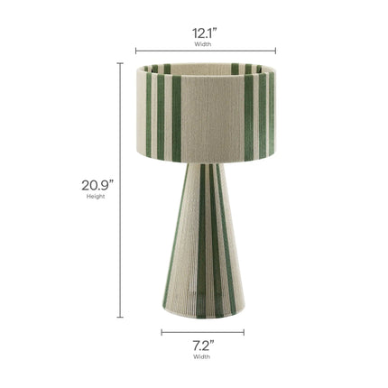 Modway EEI-7262 Gia Handwoven Cotton Thread Striped or Plain Table Lamp Modway