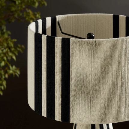Modway EEI-7262 Gia Handwoven Cotton Thread Striped or Plain Table Lamp Modway