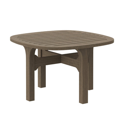 Modway EEI-7263 Saratoga Square Outdoor Patio Teak Wood Side Table Modway