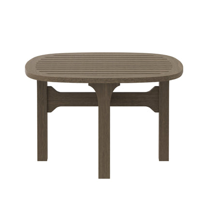 Modway EEI-7263 Saratoga Square Outdoor Patio Teak Wood Side Table Modway