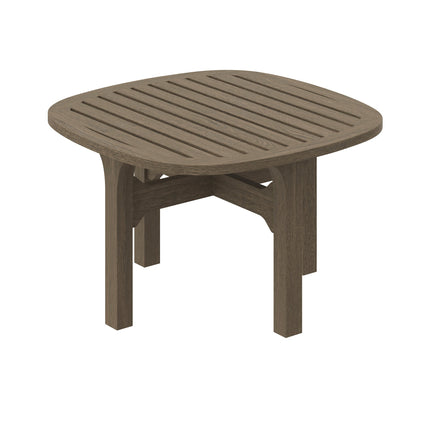 Modway EEI-7263 Saratoga Square Outdoor Patio Teak Wood Side Table Modway