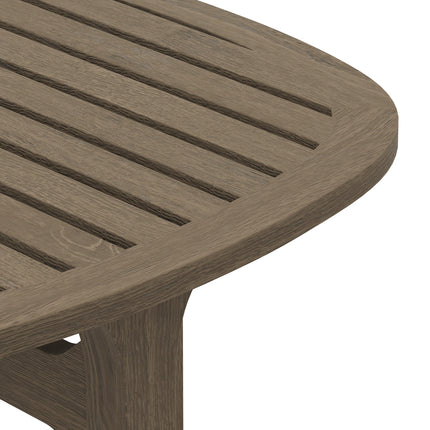 Modway EEI-7263 Saratoga Square Outdoor Patio Teak Wood Side Table Modway