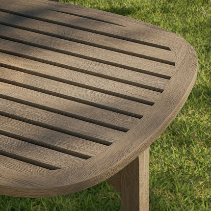 Modway EEI-7263 Saratoga Square Outdoor Patio Teak Wood Side Table Modway