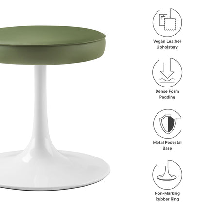 Modway EEI-7264 Lippa Vegan Leather Round Stool Modway