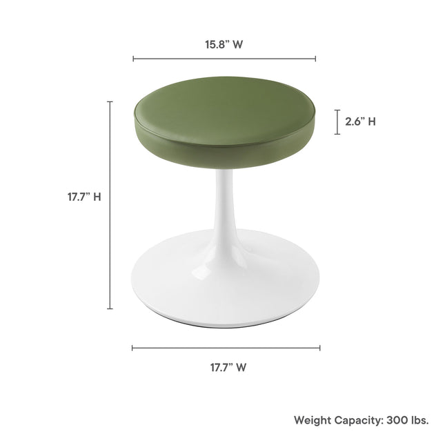 Modway EEI-7264 Lippa Vegan Leather Round Stool Modway