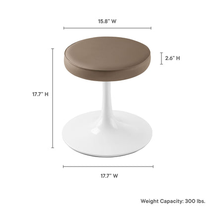 Modway EEI-7264 Lippa Vegan Leather Round Stool Modway