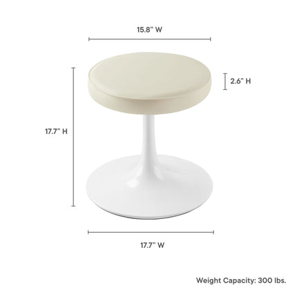 Modway EEI-7264 Lippa Vegan Leather Round Stool Modway
