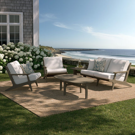Modway EEI-7265 Saratoga 5-Piece Outdoor Patio Teak Wood Furniture Set Modway