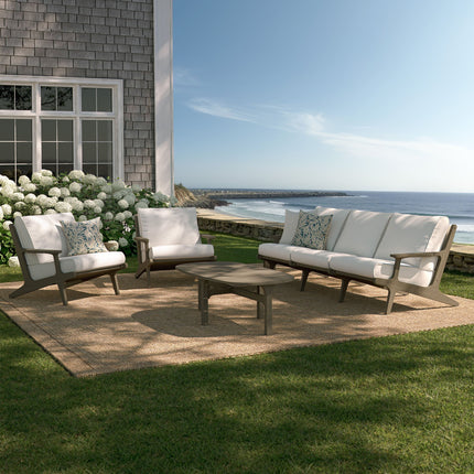 Modway EEI-7266 Saratoga 4-Piece Outdoor Patio Teak Wood Furniture Set Modway