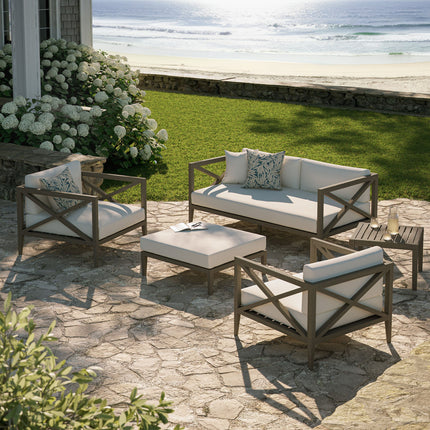 Modway EEI-7274 Northlake 5-Piece Outdoor Patio Teak Wood Furniture Set Modway