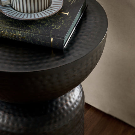 Modway EEI-7278 Mella Metal Hammered Side Table Modway