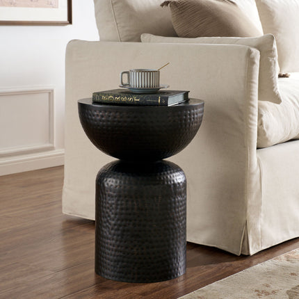 Modway EEI-7278 Mella Metal Hammered Side Table Modway