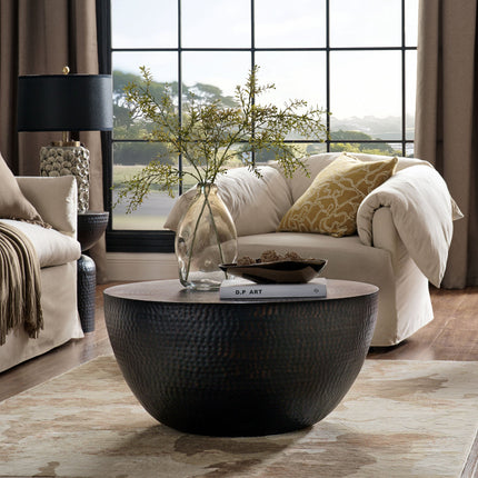 Modway EEI-7279 Mella 32 Inch Metal Hammered Coffee Table Modway