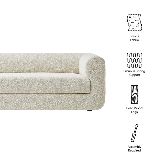 Modway EEI-7280 Leif 89" Boucle Upholstered Sofa Modway