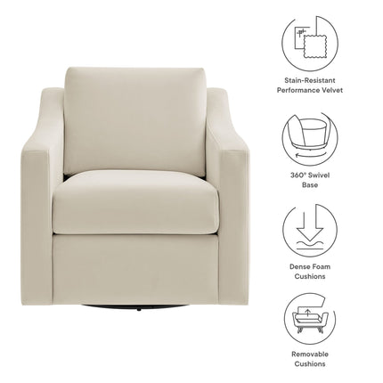 Modway EEI-7282 Liora Performance Velvet Armchair Modway