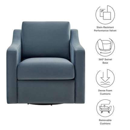 Modway EEI-7282 Liora Performance Velvet Armchair Modway