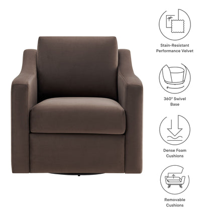 Modway EEI-7282 Liora Performance Velvet Armchair Modway
