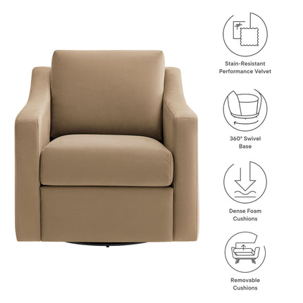 Modway EEI-7282 Liora Performance Velvet Armchair Modway