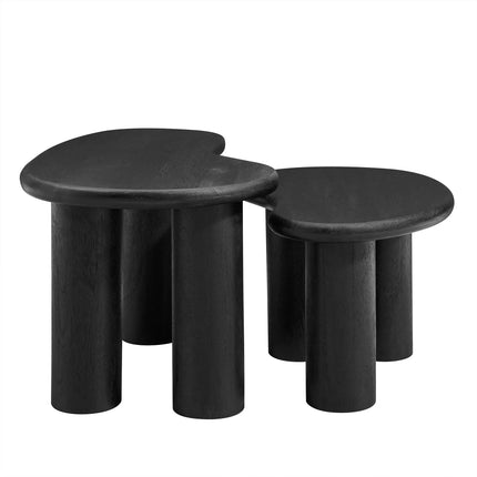 Modway EEI-7283 Hackney Mango Wood Nesting Coffee Table Set Modway
