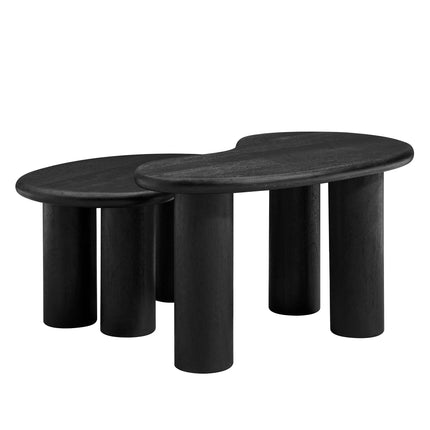 Modway EEI-7283 Hackney Mango Wood Nesting Coffee Table Set Modway