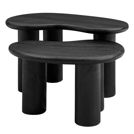 Modway EEI-7283 Hackney Mango Wood Nesting Coffee Table Set Modway