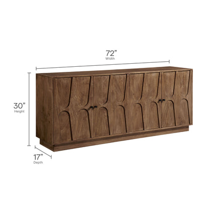 Modway EEI-7285 Veda 72" Mango Wood Sideboard Cabinet Modway