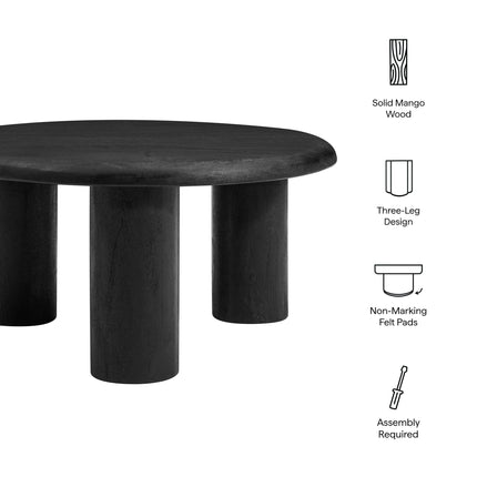 Modway EEI-7286 Mavina Round Mango Wood Coffee Table Modway