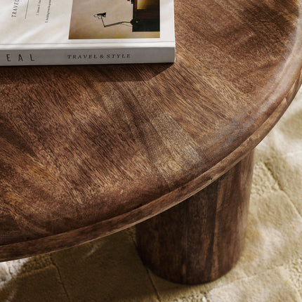 Modway EEI-7286 Mavina Round Mango Wood Coffee Table Modway