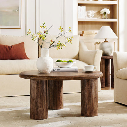 Modway EEI-7286 Mavina Round Mango Wood Coffee Table Modway